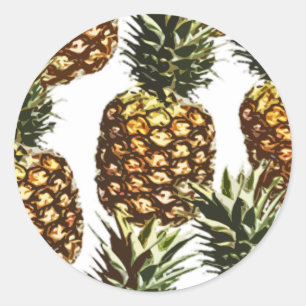 Big pineapples (BGC customisable) Classic Round Sticker