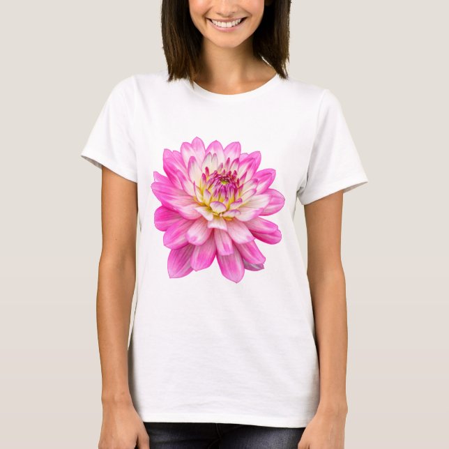 Big Pink Dahlia T-Shirt (Front)