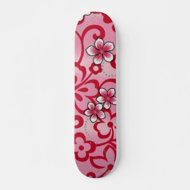 Big_Pink_Flowers[1] Skateboard (Front)