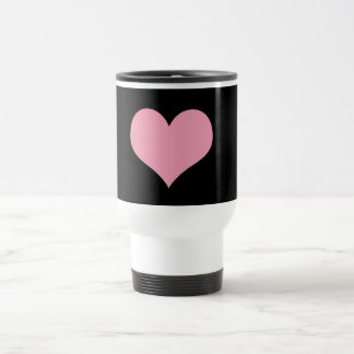 Big Pink Love Heart Travel Mug
