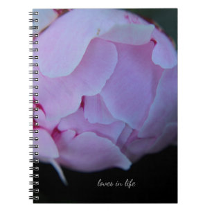 Big Pink Peony Bud Notebook