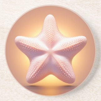 Big Pink Starfish Coaster