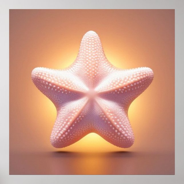 Big Pink Starfish Poster (Front)