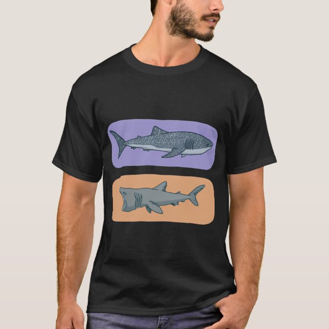 Big Plankton Eating Sharks T-Shirt (Front)