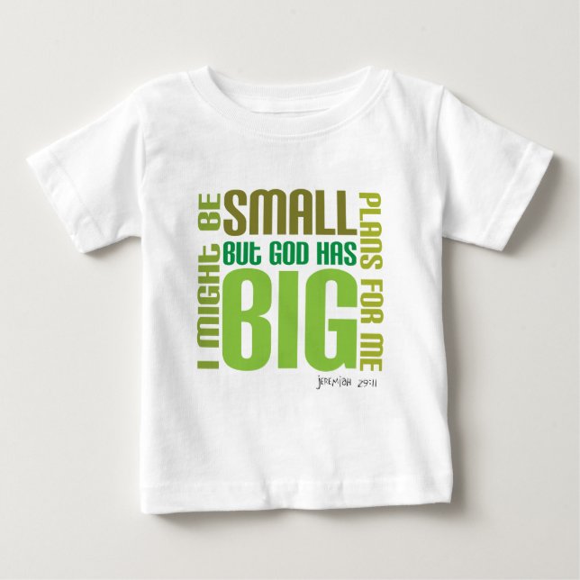 Big Plans Christian baby t-shirt (Front)