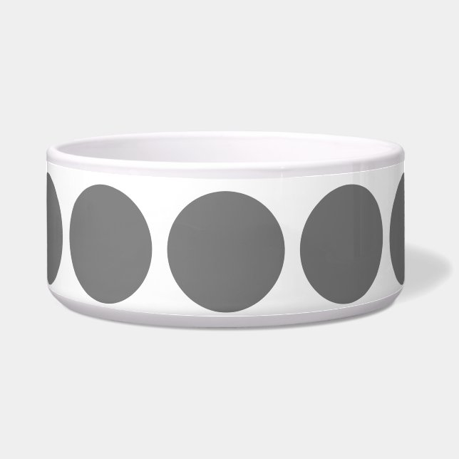 Big Polka Dots Dog Bowl (Front)