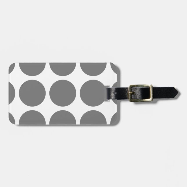 Big Polka Dots Luggage Tag (Front Horizontal)
