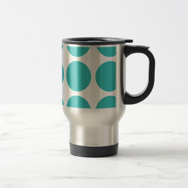 Big Polka Dots Travel Mug (Right)