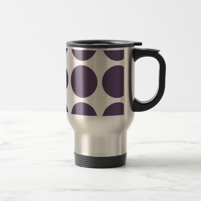 Big Polka Dots Travel Mug (Right)