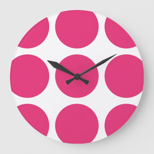 Big Polka Dots Wall Clock (Front)