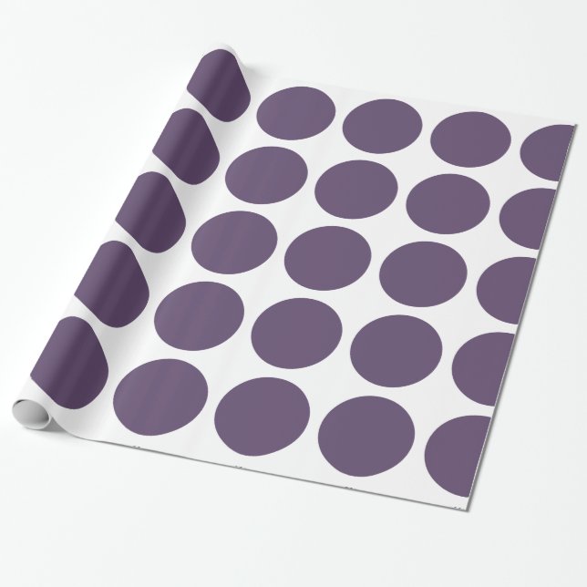 Big Polka Dots Wrapping Paper (Unrolled)