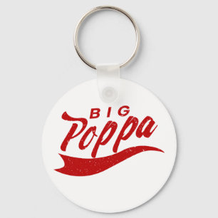 Big Poppa Dad Fathers Day Gift Key Ring
