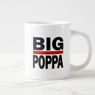 Big Poppa Hip Hop Dad Fathers Day Gift Large Coffee Mug
