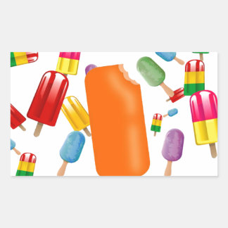 Big Popsicle Chaos by Ana Lopez Rectangular Sticker