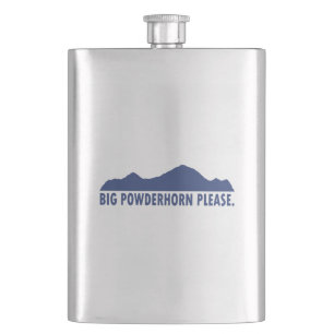 Big Powderhorn Please Hip Flask