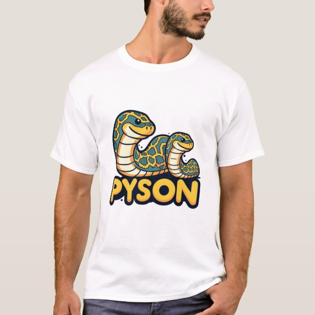 Big python and Little python  T-Shirt (Front)