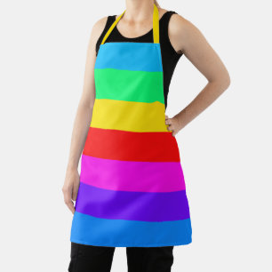 Big Rainbow Stripe Apron
