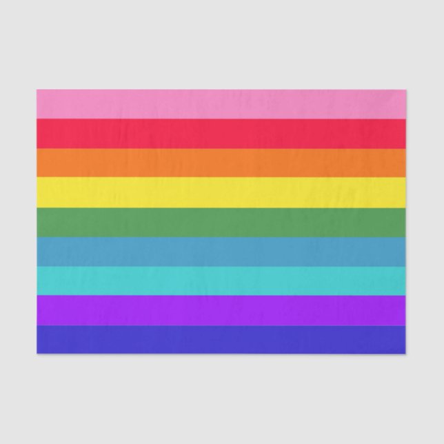 Big Rainbow Stripes tissue paper (Front)