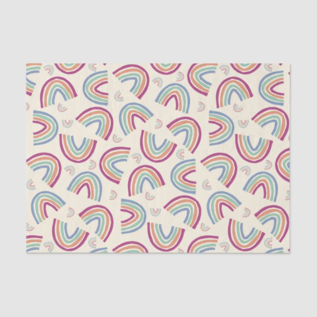 Big rainbows confetti tissue paper (Front)