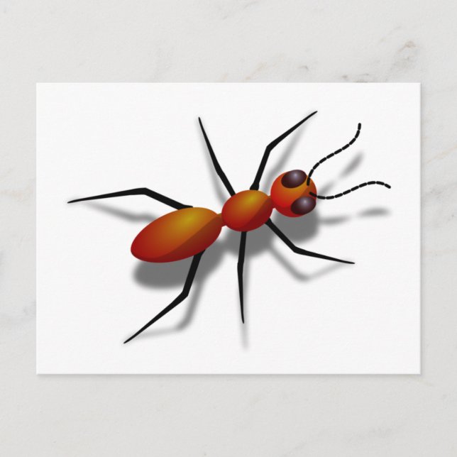 Big Red Ant Postcard (Front)