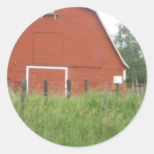 Big Red Barn Classic Round Sticker
