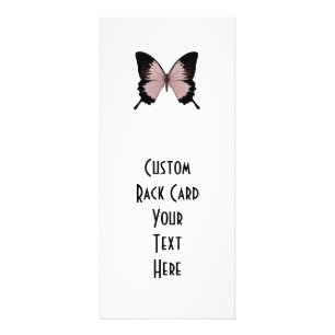 Big Red & Black Butterfly Rack Card
