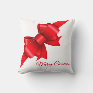 Big Red Bow Christmas Cushion