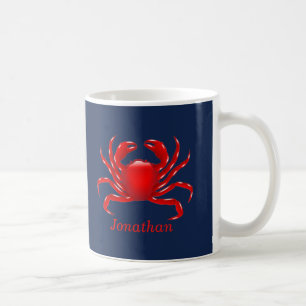 Big Red Crab Back to School Dorm Essentials Coffee Mug