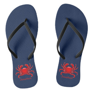 Big Red Crab Back to School Dorm Essentials Jandals