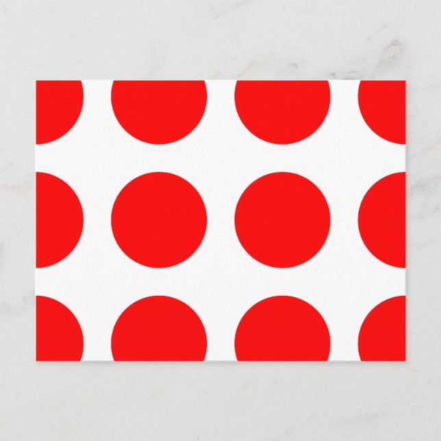 Big Red Dots Postcard (Front)