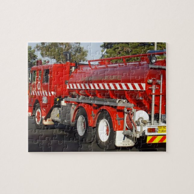 Big Red Fire Engine, Jigsaw Puzzle (Horizontal)