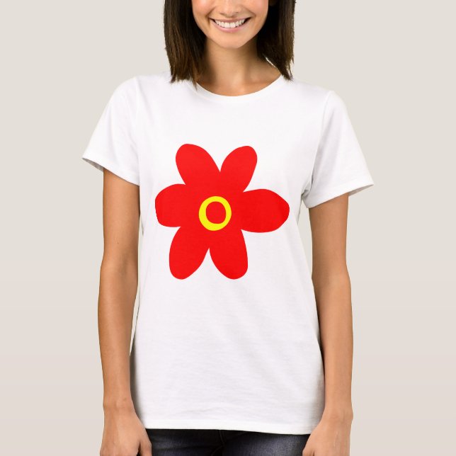 Big Red Flower T-Shirt (Front)
