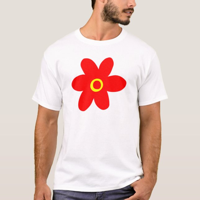 Big Red Flower T-Shirt (Front)