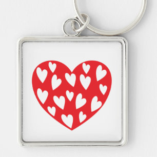 Big Red Heart Keychain