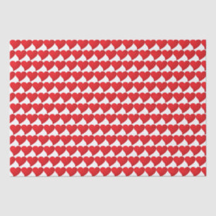 Big Red Heart, Love, white Valentine's day gift Tissue Paper