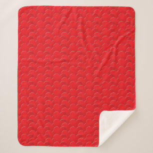 Big Red Hearts pattern Love Valentine's day Sherpa Blanket
