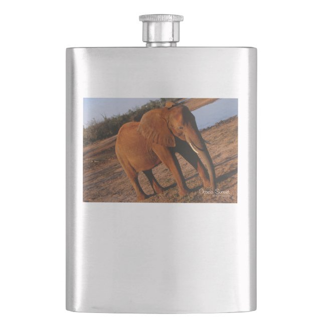 Big Red Hip Flask (Front)