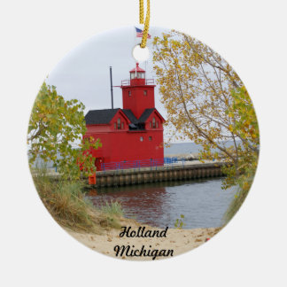 Big Red, Holland Michigan Ceramic Tree Decoration