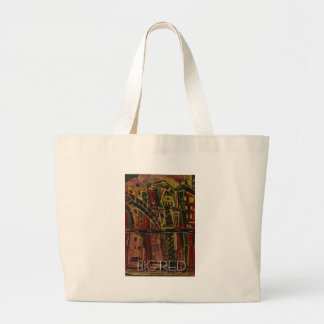 big red large tote bag