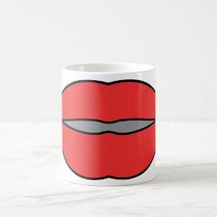 Big Red Lips Coffee Mug