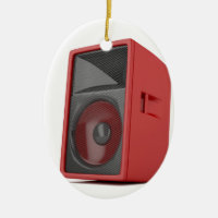 Big red loudspeaker