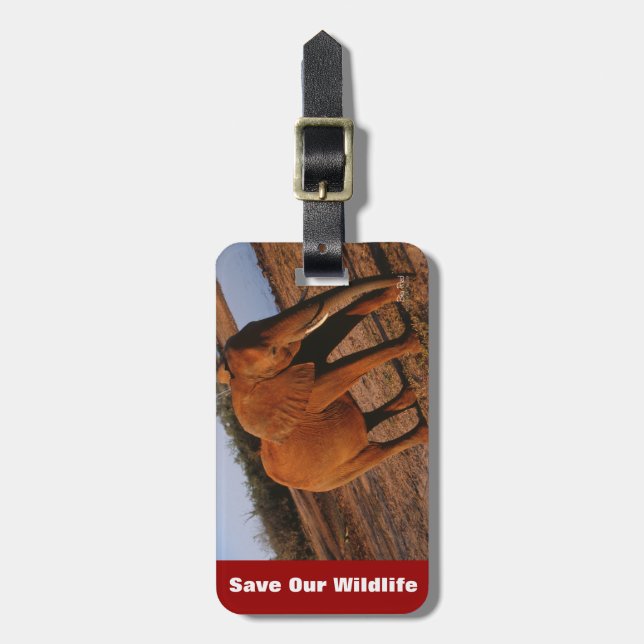 Big Red Luggage Tag (Front Vertical)