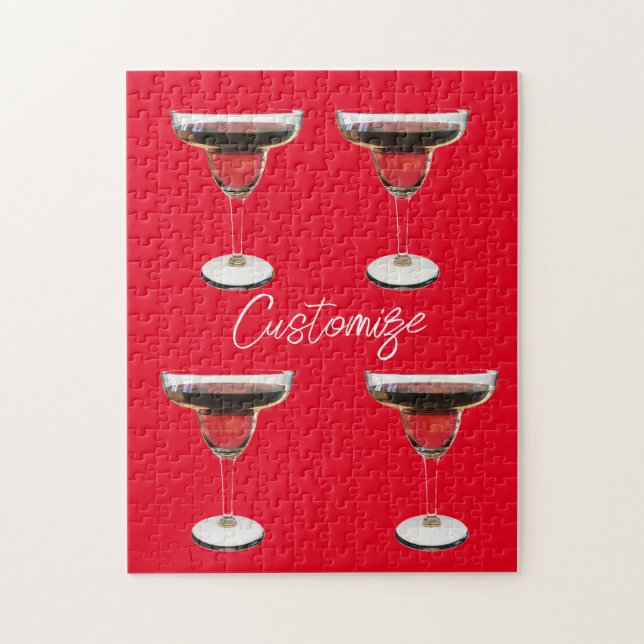 Big Red Margarita Cocktail Drink Thunder_Cove Jigsaw Puzzle (Vertical)