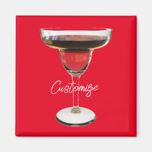 Big Red Margarita Cocktail Drink Thunder_Cove  Magnet