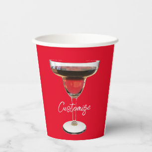 Big Red Margarita Cocktail Drink Thunder_Cove  Paper Cups