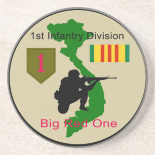 Big Red One Vietnam Vet Patch Coaster