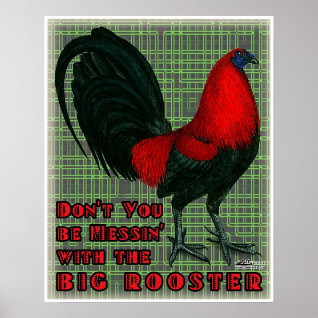 Big Red Rooster Poster (Front)