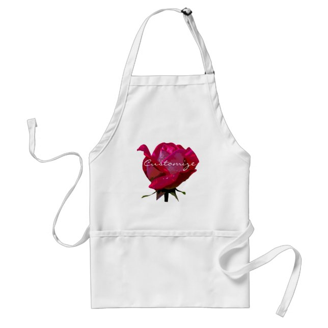 big red rose Thunder_Cove Standard Apron (Front)