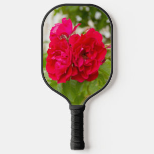 Big red roses in the garden pickleball paddle