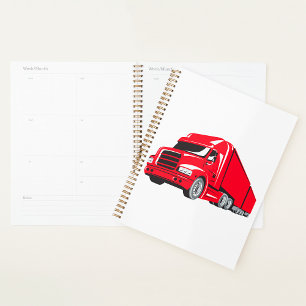 Big Red Truck Spiral Planner